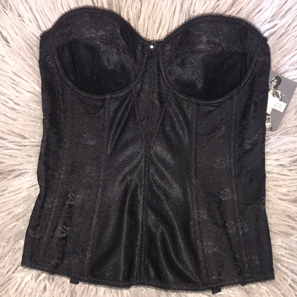 Dominique Colette Lace Corset Black Longline - Picture 2 of 4